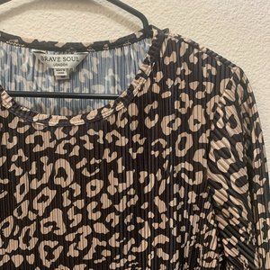 Cheetah print tshirt dress